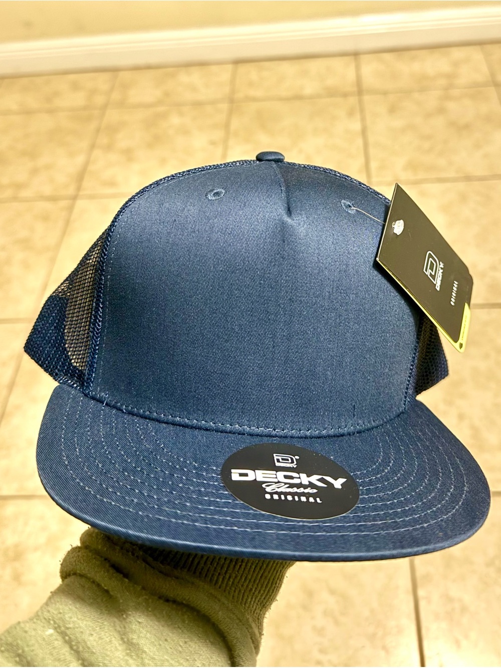 DECKY Navy Mesh Trucker Hat - Men's Casual Cap